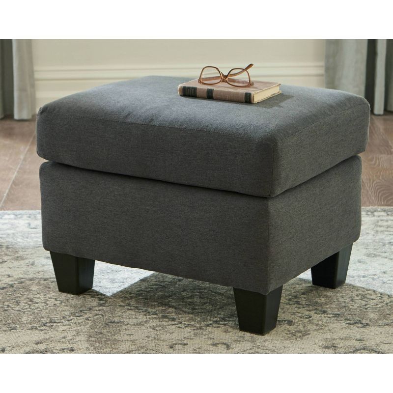 Bayonne Ottoman Charcoal - Signature Design by Ashley, 3 of 7