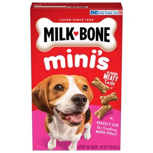 Milk-Bone Original Mini Dry Dog Treats Biscuits Beef Flavor - 15oz - 1 of 4