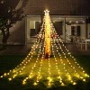 MOVSSOU Christmas Lights Outdoor Star Waterfall Tree Lights 10ft 344ct - 3 of 4