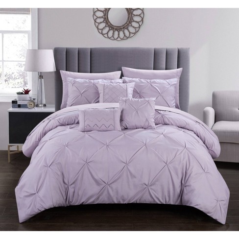 Twin 8pc Valentina Bed In A Bag Comforter Set Lavender Chic Home Design Target