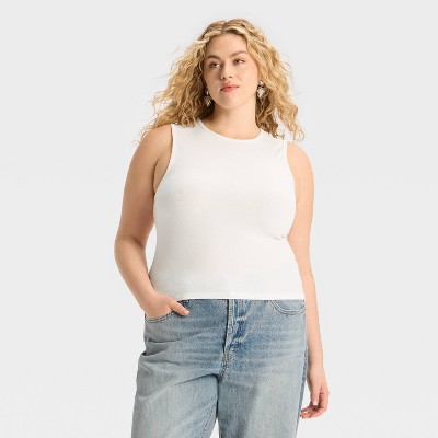 Women's Open Back Ribbed Tank Top - Wild Fable™