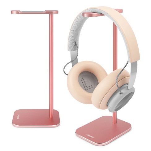 Insten Desk Headphone Stand & Holder Compatible With Airpods Bose, Wireless & All Gaming Headsets, Rose Gold : Target