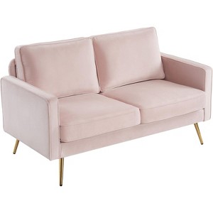 VINGLI 56" Modern Loveseat,Small Sofa Couch Deep Seat for Living Room,2-Seater Loveseat Sofa - 1 of 4
