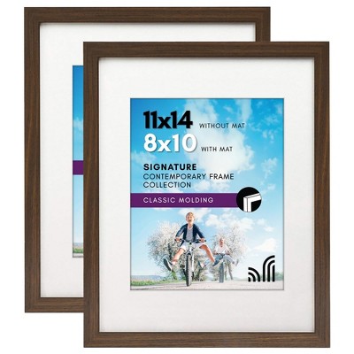 Americanflat Picture Frame with tempered shatter-resistant glass - Available in a variety of sizes and styles