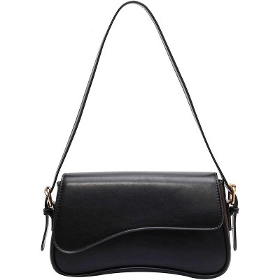 Shoulder Bag for Women Y2K Trendy Purse Vegan Leather Hobo Handbags Clutch Saddle Bag with 2 Removable Strap