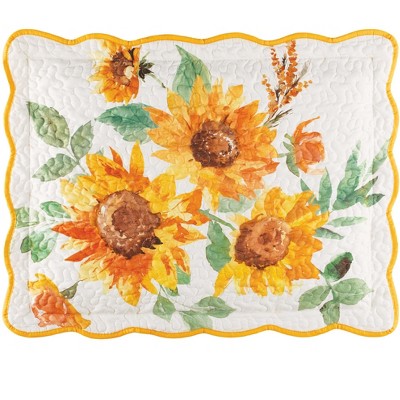 Collections Etc Trailing Sunflower Sham