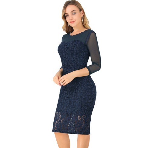 Floral lace best sale bodycon dress