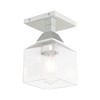 Livex Lighting Aragon 1 - Light Flush Mount in  Polished Chrome - 3 of 4