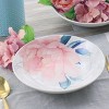 Gibson Peony 2 Piece 9 Inch Fine Ceramic Dinner Bowl Set in Pink - 4 of 4