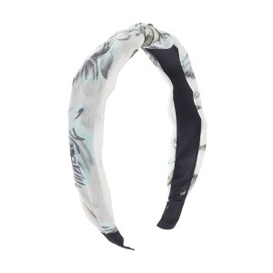 Unique Bargains Fashion Hosta Flower Pattern Headbands 1 Pc - 1 of 4