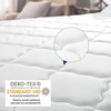 Kescas Euro Top 10" Individually Pocket Innerspring Hybrid Mattress - Compatible with Platform Bed, Box Spring, or Slat Base - 3 of 4