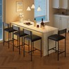 Bar Stools Set of 4, Kitchen Bar Stools with Footrest - 4 of 4