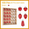 Unique Bargains Glass Decorative Hanging Tree Ornament Balls 1"-1.5" 100 Pcs - 3 of 4