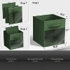 Sorbus 11 Inch 6 Pack Collapsible Fabric Storage Bins with Clear Window - for Organizing Clothes, Toys, Books, Shelves, Closets & more - 3 of 4
