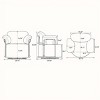 360° Swivel Boucle Barrel Chair, Upholstered Armchair with Gold Metal Legs, Comfortable Round Accent Chair for Living Room - Koiai - 4 of 4