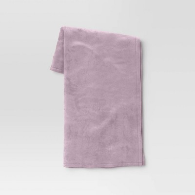 Solid Plush Throw Blanket Lavender - Room Essentials™