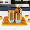 Unique Bargains Checkered Print Disposable Baking Cups Aluminum Foil 2.68"x1.57" 50 Pcs - 2 of 4