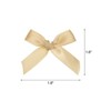 Unique Bargains Gift Packaging Accessories Mini Ribbon Bows for Fabric Craft DIY 50 Pcs - 2 of 4