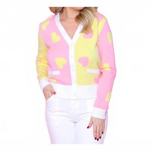 Women's Heart This Cardigan - 2.7 AUGUST APPAREL L - 1 of 4