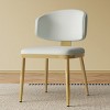 Modern Upholstered Dining Chairs Set of 2, Armless Dining Chairs with Cushioned Seat and Backrest for Kitchen or Dining Room-The Pop Home - 2 of 4