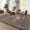 Rugs for Living Room Washable Modern Stripe Carpet Non Slip Soft Rubber Backed Rug,Low Pile Area Rug for Bedroom Office DiningRoom - 3 of 4