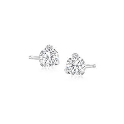 Ross-Simons 0.25 ct. t.w. Diamond Martini Stud Earrings in Platinum