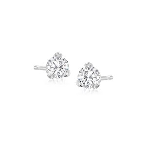 Ross-Simons 0.25 ct. t.w. Diamond Martini Stud Earrings in Platinum - 1 of 4