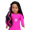 Sophia's - 18" Doll - Set of 3 Curly Clip in Hair Pieces - Aqua/Orange/Lavender - image 4 of 4