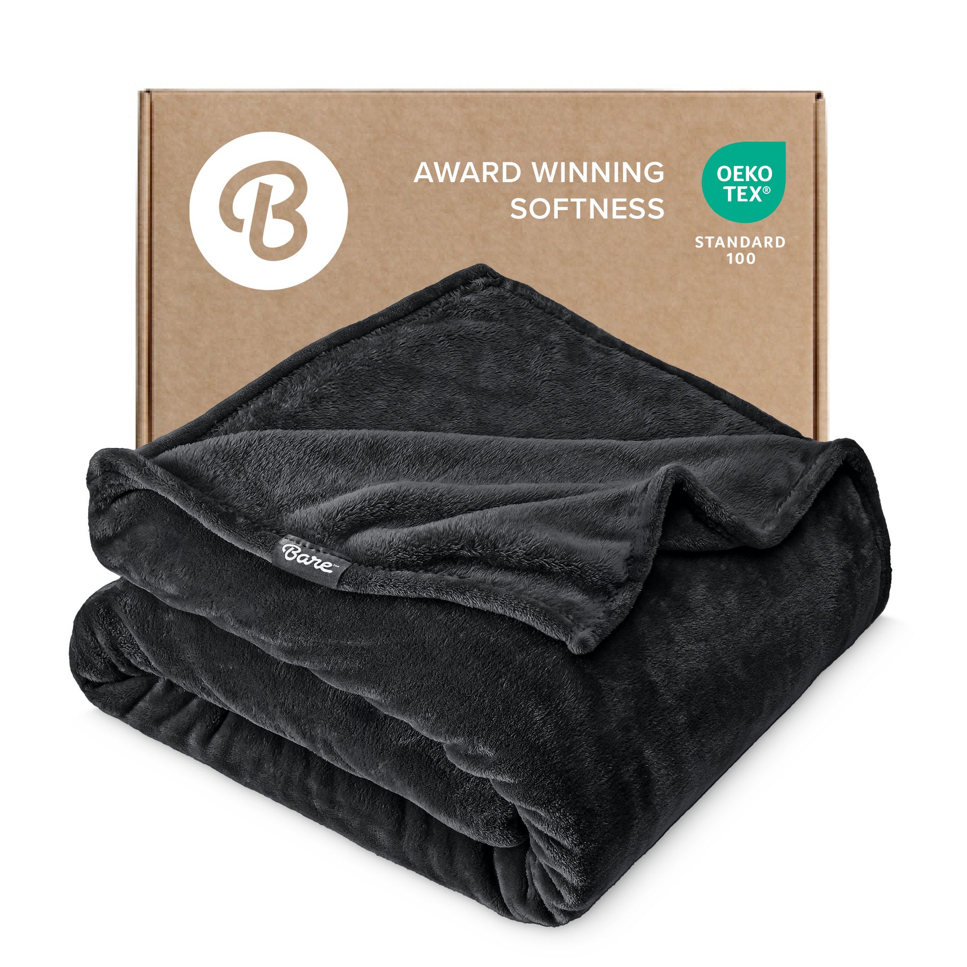Microplush Fleece Bed Blanket by Bare Home