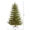 Nearly Natural 8-ft Vancouver Mountain Pine Artificial Christmas Tree with 650 Clear Lights and 2199 Bendable Branches - 2 of 4