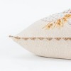20"x20" Oversize Gourds Poly Filled Square Throw Pillow Beige - Rizzy Home: Applique, Embroidery, Textured Cotton - 4 of 4