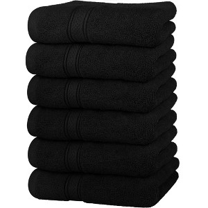 BAGOKIE 6 Piece Cotton Hand Towel Set - 1 of 4