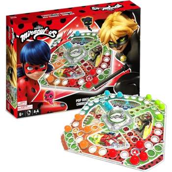 Miraculous Ladybug - Pop Race Paris, Vosges Park Board with Dice Dome and Colorful Movers, Kids Board Game, 2-4 Players, Toys for Kids Ages 6 and Up