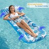 Jasonwell 2-Pack Inflatable Pool Float Loungers, 71"x31", Blue & Green for Adults, Swimming, Lake, Beach & Party Floats - 2 of 4