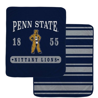 NCAA Penn State Nittany Lions Varsity Plaque Double Sided Royal Plush Blanket