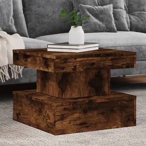 vidaXL Coffee Table Smoked Oak Engineered wood 19.7x19.7x15.7 in - 1 of 2