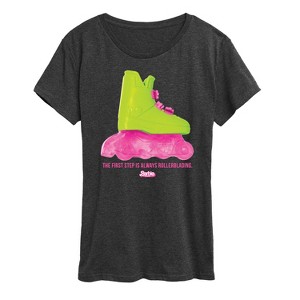 Women's - Barbie - Rollerblading Barbie the Movie Short Sleeve Graphic T-Shirt - 1 of 4