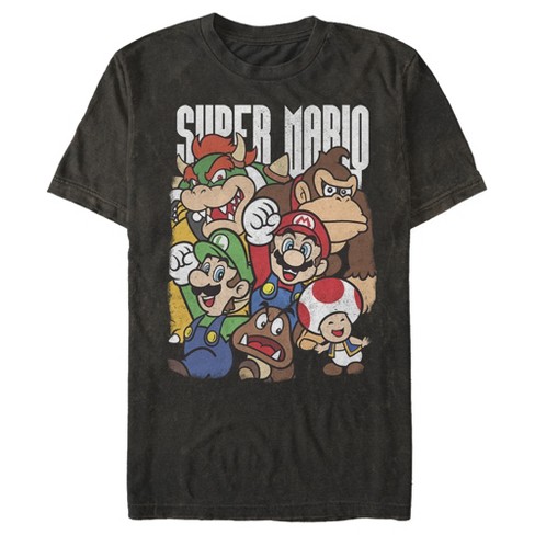 Men's Nintendo Super Mario Party T-shirt - Black - 2x Large : Target