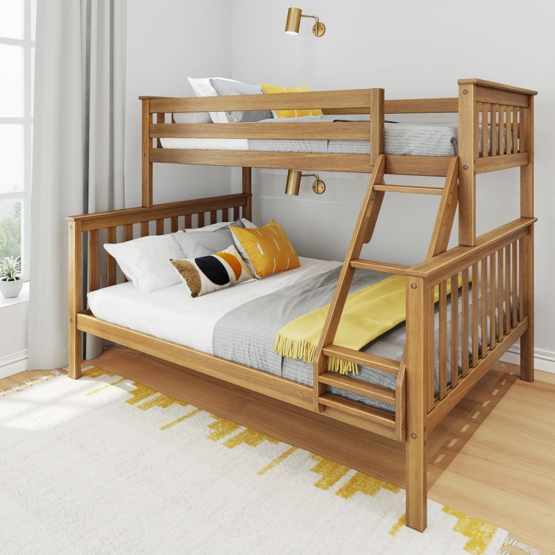 Max & Lily Bunk Bed, Twin XL-Over-Queen Bed Frame for Kids, 2 of 6