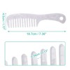 Unique Bargains Anti-Static Hair Comb Wide Tooth for Thick Curly Hair Hair Care Detangling Comb For Wet and Dry 1 Pcs - 4 of 4