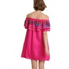 Women's Floral Embroidered Ruffled Dress - umgee - 3 of 4