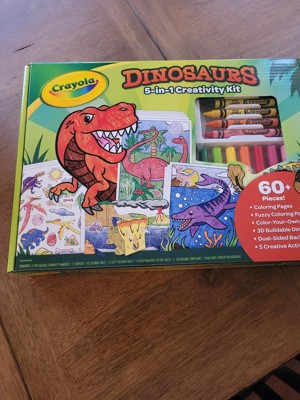 Crayola Dinosaur 5-in-1 Art Kit, Dinosaur Toys Alternative, Gift for Kids,  Ages 4, 5, 6, 7