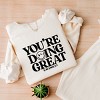 Simply Sage Market S.W.Smiley You're Doing Great Smiley Lightweight Garment Dyed Sweatshirt - 3 of 4