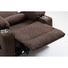 Oversized Electric Lift Recliner Chair with Dual OKIN Motors, 180¡ã Flat Recline, Cup Holders ¨C Heavy-Duty Big Man Lounge Chair - 4 of 4