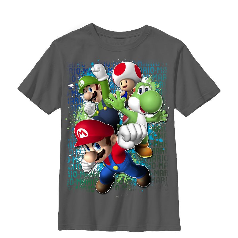 Boy's Nintendo Mario Jump T-Shirt, 1 of 4