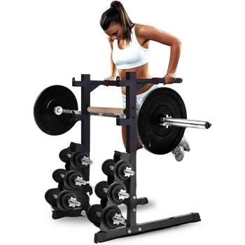 Sunny Health & Fitness All-in-one Weights Storage Rack Stand : Target