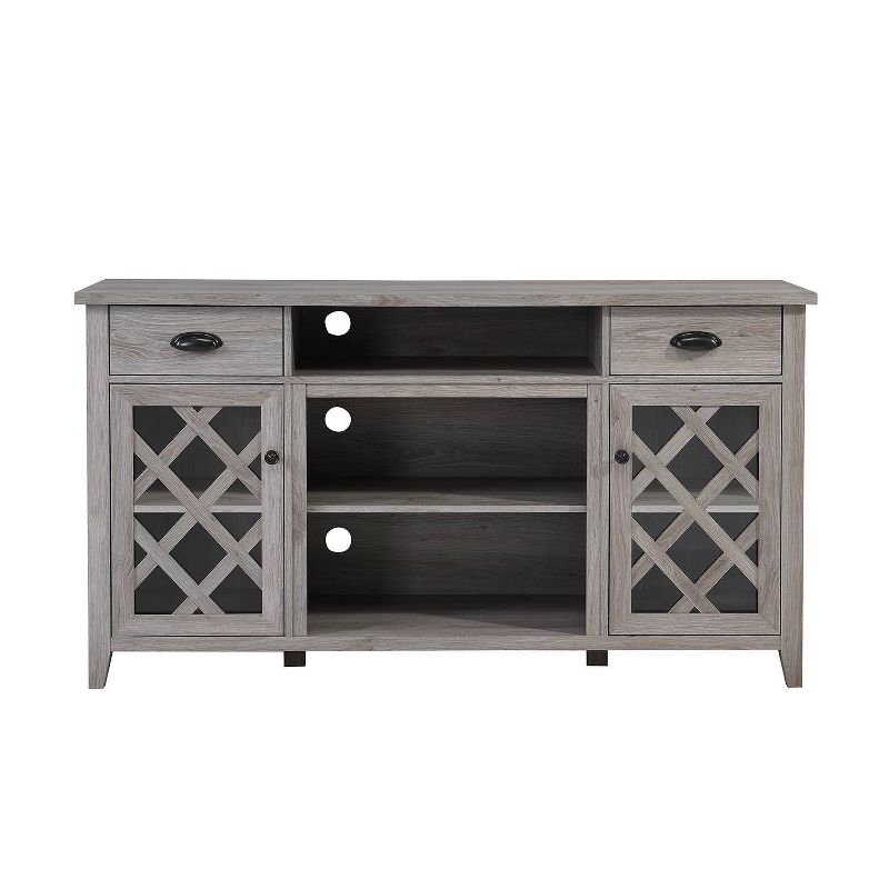 TV Stand for TVs up to 60&#34; Gray - Home Source, 4 of 6