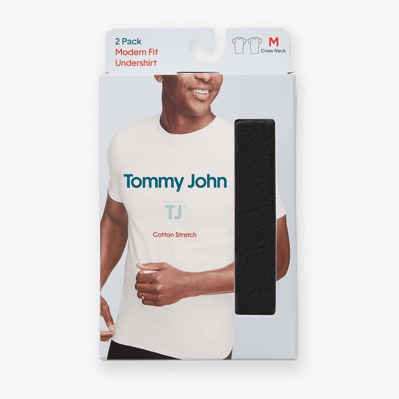 TJ | Tommy John™ Men's Undershirt 2pk - Black, 3 of 6