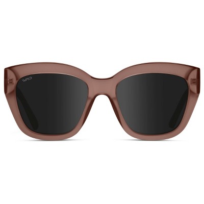 WMP Eyewear Oversized Cat Eye Polarized Sunglasses