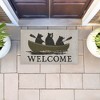Stupell Industries Welcome Rowing Bears Printed Outdoor Imitation Sisal Door Mat, design by Jim Baldwin - 3 of 4